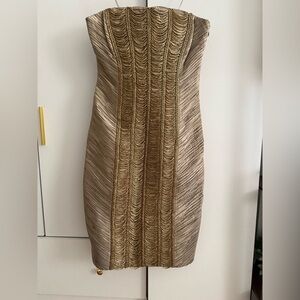 Designer Carlos Miele- Beaded Strapless Cocktail Party Dress (never worn)
